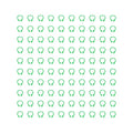 Omabeta 100PCS Reusable 8mm Pigeons Identification Leg Rings for Easy Dovecot Management and Marking, Lightweight Plastic Bands for Poultry Supplies (Green) - color: Green