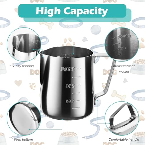 1.5 Cup Dog Food Scoop Stainless Steel Dog Food Measuring Cups Pet Food Scoop with Precision Scale for Dogs Cats - size: 1.5 CUP