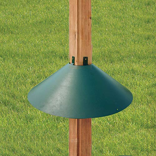 Woodlink Metal Wrap Around Bird House and Feeder Squirrel Baffle Guard for 4 x 4 Inch Pole Post (2 Pack) - size: 2 Pack