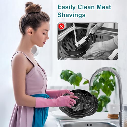 Mini Dish Brush for Cleaning Chicken Shredder, Long Bristles, 1Pack, Black | Palm Brush Dish Scrubber with Ergonomic Grip, Long-lasting Nylon Bristles, Kitchen Brush for Washing Dishes, Pans, Pots, Sink - color: Black