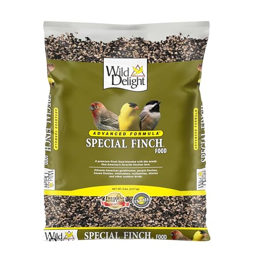 Wild Delight Advanced Formula Special Finch Food Wild Bird Seed Mix, 5lbs - size: 5 Pound (Pack of 1), style: Special Finch 5lb