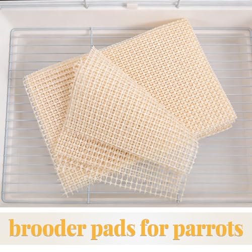 20pcs Chick Brooder Box Pad: Parrot Nesting Box Pad, Anti-Skid Bird Nest Mat for Newborns, Mat for Poultry Brooder Liner and Hatching 11.8x7.8 Inch