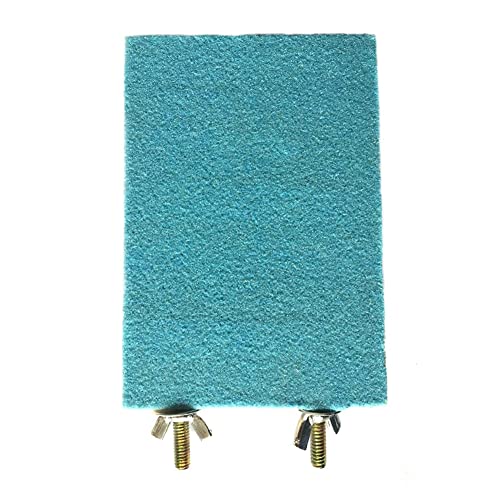 Litewoo Bird Perch Grinding Stand for Parrot Budgie Parakeet,5.1" x 3.5" | Natural quartz sand, wood perch, trims beak & nails, flat bird perch for small-medium parrots/budgie/parakeet/lovebird/finch