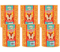 Mr. Bird Flaming Hot Feast Spicy Bird Seed Cylinder, 6-Pack, 4 lbs 3 oz | Premium Blend of Mealworms, Peanuts & Hot Pepper | Squirrel Repellent | Handcrafted in Texas - size: 4.19 Pound (Pack of 6)
