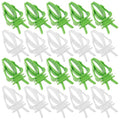 20pcs Bird Cage Food Holder Clips for Budgie and Conure Parrots, Pp Material Vegetable and Cuttlebone Feeders with Smooth Edges for Enriching Pet's Diet