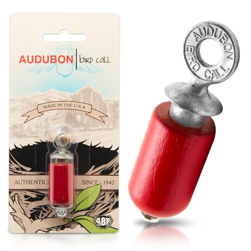 Audubon Bird Call - Red | Authentic Red Bird Call Whistle. Includes Powdered Rosin. Bird Watching Gifts for Birding. Made in USA - color: Red