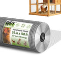 1/2 inch 36inx 100ft Hardware Cloth Chicken Wire Fencing 19G, Hot Dipped Galvanized After Welding, Wire Mesh Roll, Garden Fence, Poultry and Rabbit Barrier, Outdoor Metal Fencing - size: 1/2inch 36"x100'