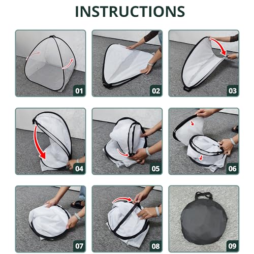2 Pcs Pop Up Insect Barrier Plant Cover Tent, 22 x 22 x 22 Inch Foldable Garden Plant Protectors Mesh Enclosure, Garden Net Cage Bird Insect Guard Cover for Protecting Plants Fruits Vegetables - color: 22 X 22 X 22 Inch