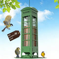 Bird Feeder Squirrel Proof with Weight Activated Perches,Metal Balcony Bird Feeders for Outdoor Hanging,Mesh Wild Birds Seed Feeder for Outside,Cardinal, Finch Blue Jay Woodpecker,3LB Capacity - color: Green