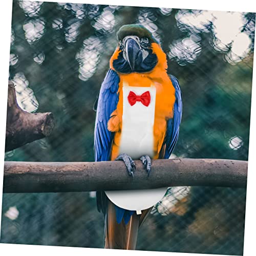 Yardwe Bird Diaper for Birds Breathable Parrot Clothing Accessory for Outdoor Activities Fits Parakeets Cockatiels and Pigeons White - size: 22x12cm