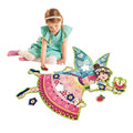 Peaceable Kingdom Jumbo Fairy Floor Puzzle 50 Pieces | A 50-piece floor puzzle that builds focus and patience. Includes storage box with a carrying cord. - style: Fairy