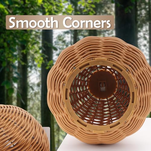 VTurboWay Rattan Bird Nest Chew Resistant Nest House Parrot Egg Laying and Breeding Nest for Bird Parrot Cockatiel Budgie Parakeet Finch Canary