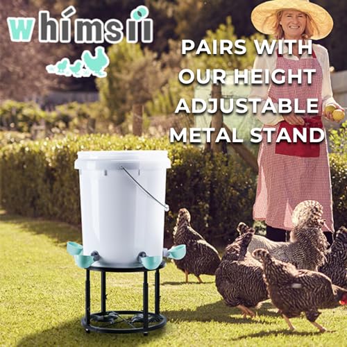 (6 Cups) Chicken Water Cups Feeder, Automatic Chicken Waterer, Anti-Leak System, Holds 50% More Water, Suitable for Chicks, Chicken, Duck, Quail, Turkey