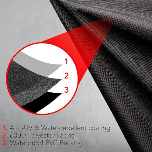 Heavy Duty BBQ Grill Cover for Outdoor Grill, 30 Inch, Black | Waterproof, Rip-Proof Fabric, Weather & UV Resistant, Fade Resistant, Adjustable Straps, Secure Fit for Outdoor Grills - color: Black, size: 30"L x 26"W x 43"H
