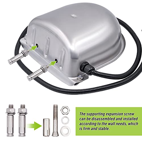 MINYULUA Heated Automatic Water Bowl Stainless Steel for Dogs Horse | Heated Water Bowl, Pet Thermal-Bowl, Constant Temperature Dispenser, Chew-Resistant, Save Effort and Time, Easy to Install