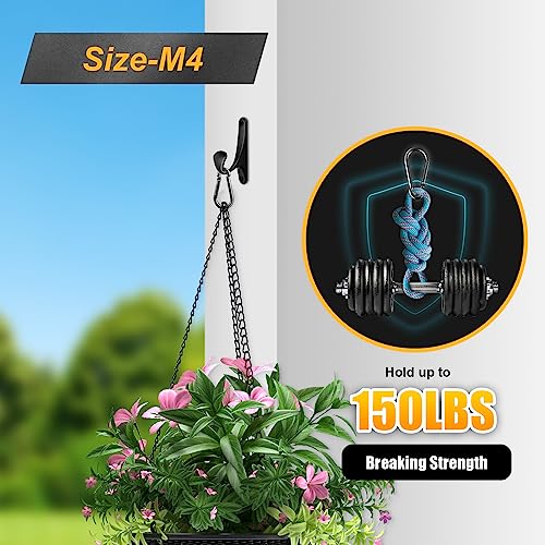 DELSWIN 12 Pcs Small Carabiner Clips Mini Carabiners, Black | 1.57 Inch Sping Snap Hooks Heavy Duty Quick Link for Keychain, Key Ring Clips, Bird Feeders, Dog Leash, 110 lbs - color: M4 (1.57Inch)-12Pcs