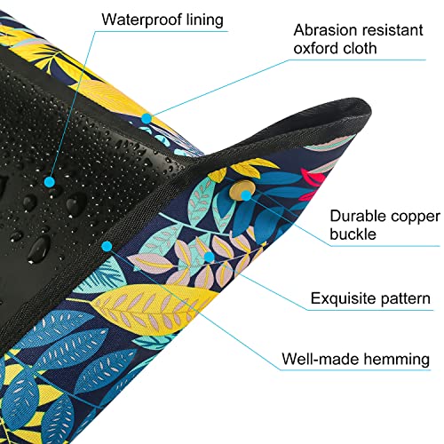 Extra Large Repotting Mat for Indoor Plant Transplanting and Mess Control 43.5"x 29.5" Thick Waterproof Potting Mat Succulent Gardening Mat Portable Foldable Potting Tray Unique Gifts for Plant Lovers - color: 1 Pcs Black Leaf Print, size: 43.5"x 29.5"