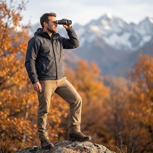 12x42 HD Binoculars for Adults High Powered with Phone Adapter and Tripod, Super Bright Binoculars for Bird Watching Hunting，Hiking，Safari，Travel，Sports，Concert.Black