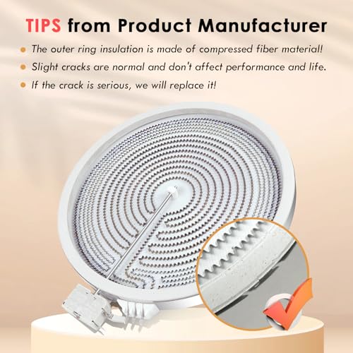 MEE62704901 12" Triple Radiant Surface Element Compatible with LG Range | W10162041, 318297810, Electric Stove Burner Replacement Part Fit for Kenmore Whirlpool Electric Range - style: MEE62704901