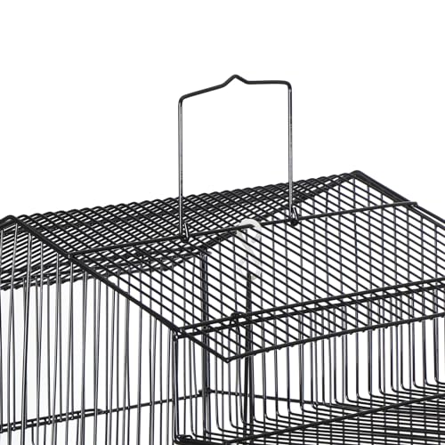ZENY 39-inch Roof Top Large Flight Parrot Bird Cage for Small Quaker Cockatiel Canary Sun Parakeet Green Cheek Finch Budgie Lovebirds Wrought Iron Pet Bird Cage w/Toys