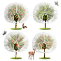 4PCS 10Ft × 10Ft Fruit Tree Netting with Zipper and Drawstring, 60 Mesh Thickened Garden Bird Netting for Blueberry Bushes, Fruits, Vegetables, Insect Bird Barrier Mesh Protective Cover - size: 10Ft × 10Ft