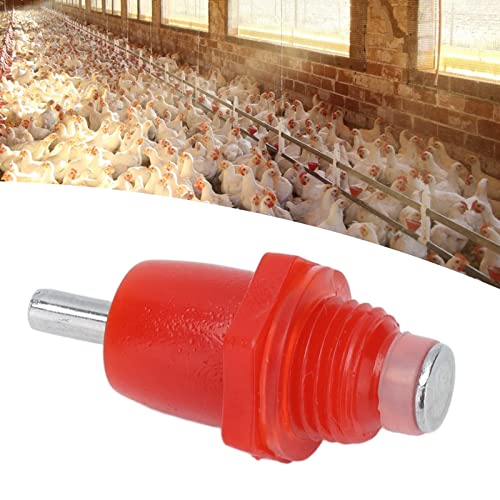 100Pcs Chicken Nipples, Water Nipples for Chicken Watering Poultry Nipples Automatic Chicken Water Nipple Drinker Feeders Poultry Waterer
