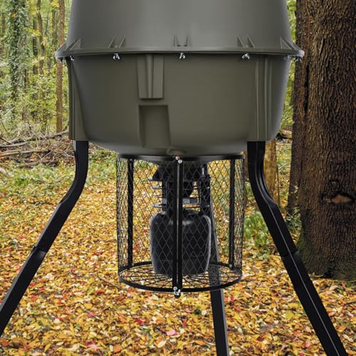 Deer Feeder Varmint Guard - Keep Wildlife Away from Your Feeder, 12.3” x 11.8” Varmint Cage for Feeder,Suit Varmint Guard for All Kinds of Weather Conditions.