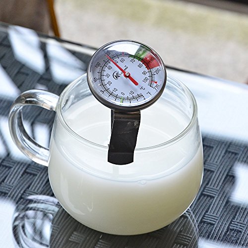 Instand Read 2-Inch Dial Thermometer,Best for The Coffee Drinks,Chocolate Milk Foam - size: 0~220℉