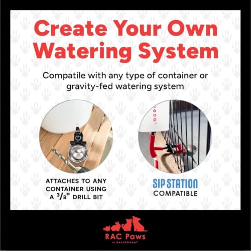 RAC Paws by RentACoop DIY Auto-Fill Metal Cup Waterer Kit - style: 2 Pack