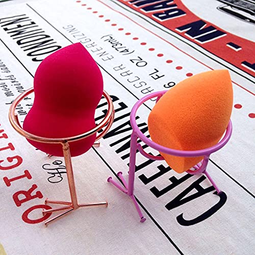 AKOAK 1 Pack Cute Chicken Shape Powder Puff Storage Rack, Makeup Egg Drying Rack, Makeup Gourd Puff Sponge Display Stand Beauty Tools (Pink) - color: Pink