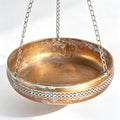 10 Inch Iron Hanging Birdbath Outdoor Yard Bird Bath & Bird Feeder | Hanging Birdbath with Antique Patina Finish, Bird Bath Basin & Feeder for Garden, Yard, Lawn Decoration