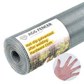 24inch x 50ft Hardware Cloth 1/4 inch Chicken Wire Fencing 23Ga | Hot Dipped Galvanized After Welding Garden Plant Supports Welded Metal Chicken Wire Fence Poultry Animal Netting Cage Screen - size: 1/4in 24in x 50ft