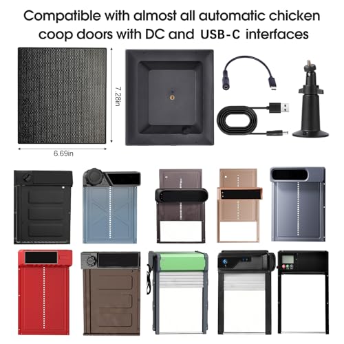 Solar Panel for All Kinds of Chicken Coop Door, Solar Panel for Automatic Chicken Coop Door