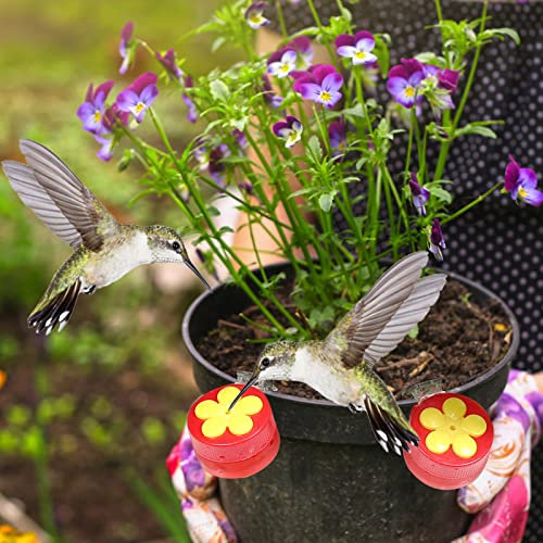 Mini Handheld Hummingbird Feeders with Clips, 8-Pack | Clip On, Small Plastic Hummingbird Feeders for Windows, Outdoors, Railing, Tree Branch & Flowerpot