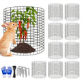 10 Pcs 11.8"x 11.8"/11.8"x 19.6" Available Chicken Wire Cloches for Plants, Plant Protector from Animal, Garden Covers Netting Iron Wire Mesh to Protect Plants Vegetables from Rabbit Squirrel Chicken - size: 11.8"D x 11.8"H