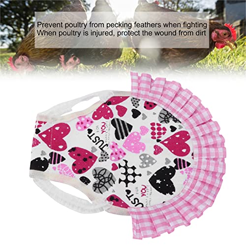 Chicken Saddles, Multifunctional Chicken Apron Feather Back Protector Chicken Hen Mating Saddle with Elastic Adjustable Strap for Small Medium Hen Accessories