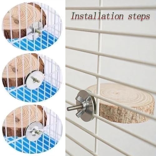 8 PCS Natural Wood Bird Perches Stand for Cage, 5 PCS Parrot Rattan Balls, Wooden Hanging Multi-Branch Perches Platform, Hammock Swing Toy for Parakeets, Budgies, Cockatiels, Conures, Macaws (13 PCS)
