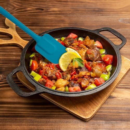 Mrs. Anderson’s Baking Silicone Spatula, Flexible And Nonstick, One-Piece Design, Turquoise, For Mixing, Folding, Scraping, Baking, And Cooking - color: Turquoise, size: 10.5-Inch, Spatula