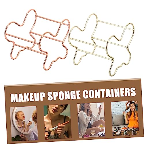 4pcs Makeup Sponge Holder Beauty Egg Drying Rack Powder Puff Container Reusable for Home Store