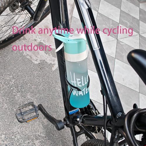 Misting Water Bottle, 2 in 1 22 OZ Large Capacity,Wide Mouth Leak Proof,Workout Water Bottle,Used for Mountaineering,Gym,Cycling,and Sports Activities (blue)
