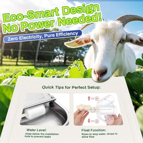 Automatic Animal Drinking Water Bowl with Float Valve, Extended Pipe,3L Stainless Steel Waterer Feeder Farm Dog Dispenser Kit Self Filling for Livestock Horse Goat Water Trough - size: 71" Hose