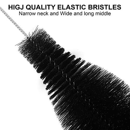 Long Bottle Brush, 15.64 in Bendable Cleaner Brushes for Cleaning Neck Beer Bottles, Wine, Baby Bottles, Water Bottles, Tumblers, Flask, Bird Feeder, Vase, Pipes and Brewing Supplies Black/1Pack - color: Large Black