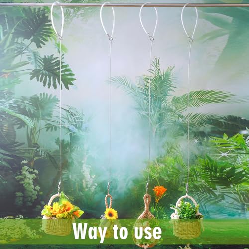 4pcs Bird Feeder Hanger for Tree with S-Hook Hanging Cable Tree Limb Protector with Silicone Sleeve Flexible Stainless Steel Cable for Heavy Bird Feeders, Plants, Baths (30inch) - size: 30Inch