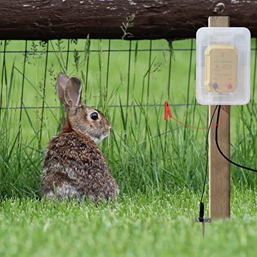 FenceMate AC Powered Electric Fence Charger Output 0.25J up to 5 Miles | Contain Small Pet, Poultry, Keep Rodent & Nuisance Animals Out, Used in Homestead, Garden, Pond, Fence Energizer up to 6 kV