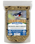 Backyard Seeds Fruit Frenzy No-Waste Bird Seed Mix 5lbs - Premium Blend with Pumpkin Seeds, Cranberries & Pistachios, Small Bag of Wild Bird Food - size: 5 Pound (Pack of 1), style: No Waste Fruit Frenzy