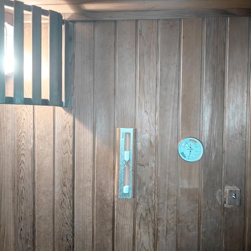 Sauna Thermometer and Hygrometer Combo – Precise Temperature & Humidity Gauge for Sauna Roomsk, Temperature Range 70-250°F, Humidity Range 0-100%