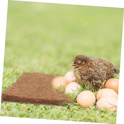 Yardwe Coconut Fiber Hatching Mat for Eggs Incubation Pad Strainer Pet Nesting Blanket