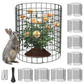 PASARA 8 Pack Plant Protectors from Animals, 16 Inch Round Cloche Plant Cages with Sturdy Chicken Wire Mesh, Garden Cages to Keep Animals Out for Vegetables & Flowers, Includes Support Stakes - size: 8PACK-12*16inch