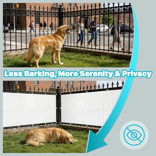 Amgo 90% UV Block Sun Shade Cloth for Dog Kennel Cover, 2' x 3' White Pet Playpen Sunshade with Grommets, Durable Mesh Tarp for Crate, Patio, Stable,Chicken Coop & Outdoor Privacy Screen. - color: White, size: 2' x 3' Custom Size