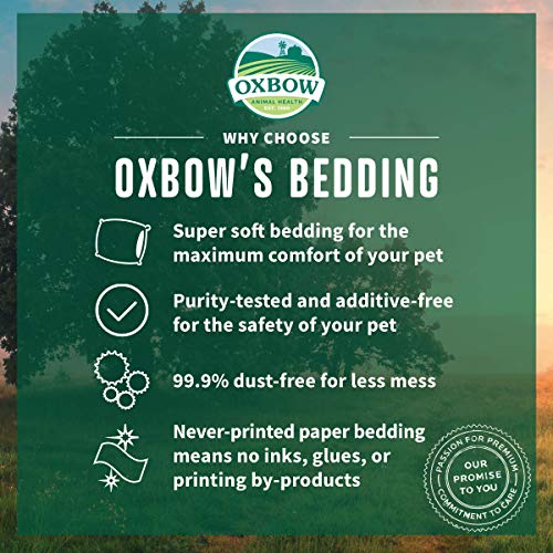 Oxbow Pure Comfort Small Animal Bedding - Odor & Moisture Absorbent, Dust-Free Bedding for Small Animals, White, 72 Liter Bag (Pack of 2) - color: White, size: 72 Liter (Pack of 2)
